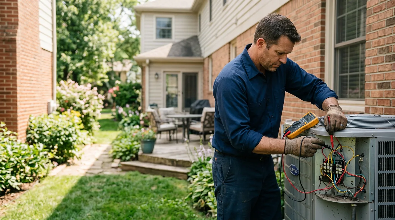 HVAC technician working near Mcconnell, IL